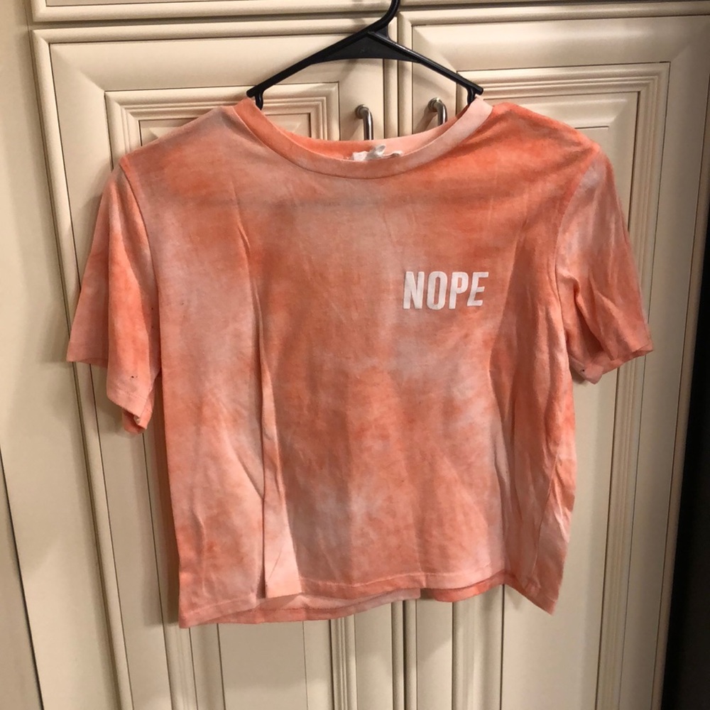 S.R. Nope Not Today Tie Dye Crop Top